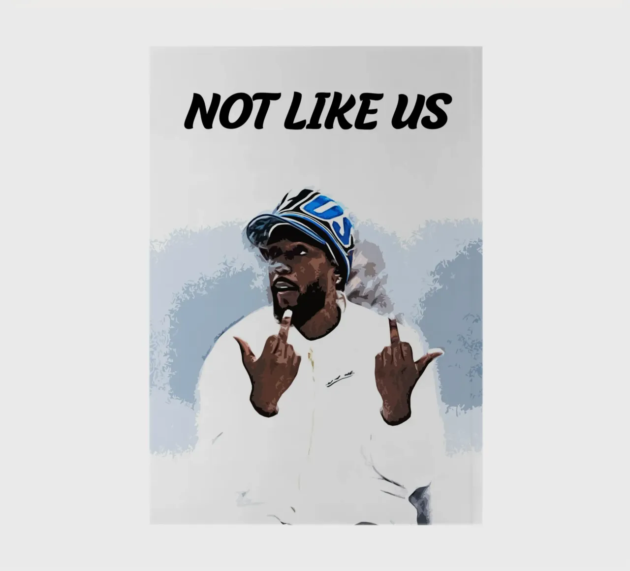 Not Like Us kendrick lamar 1 Art notebook by music soul