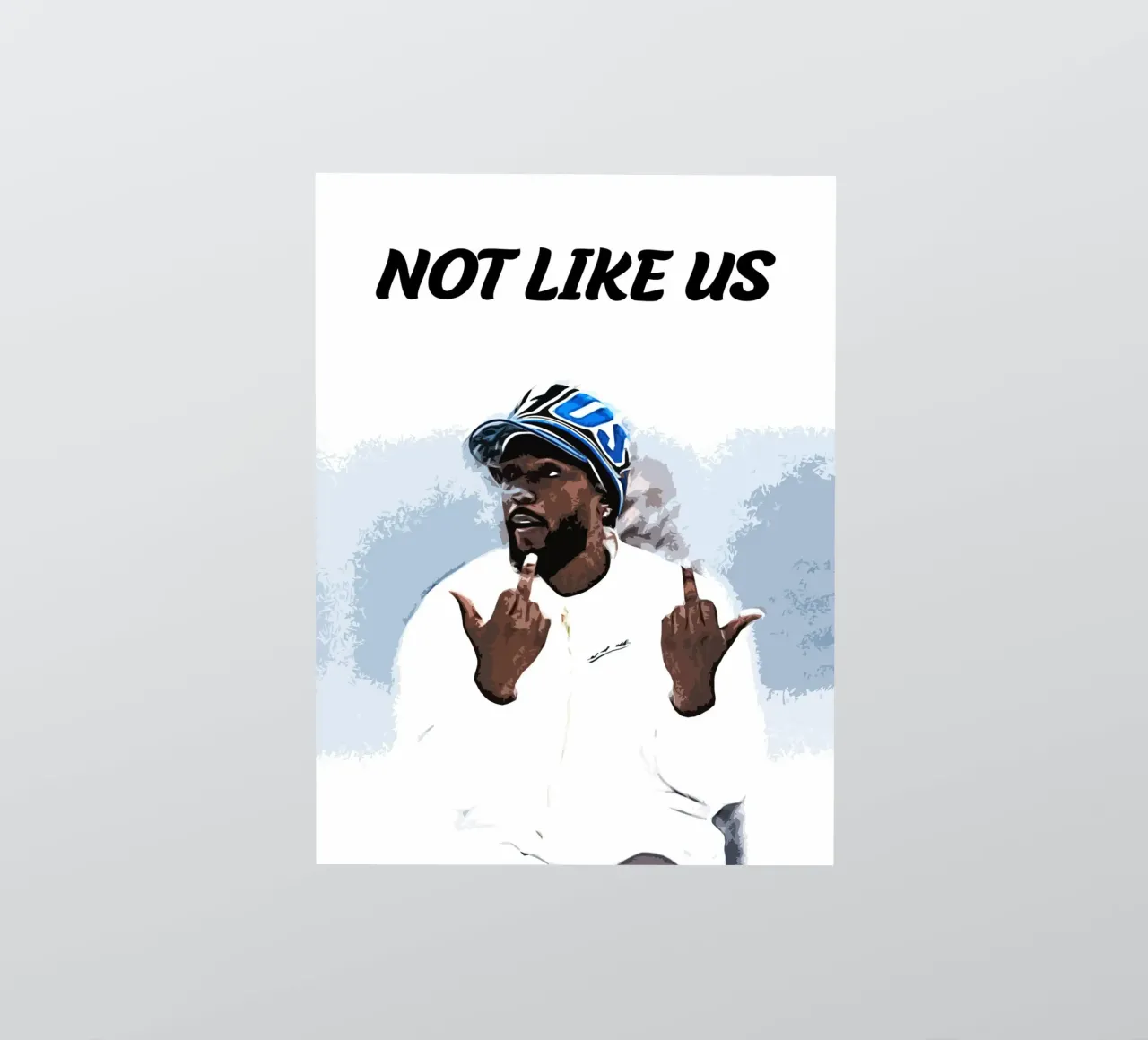 Not Like Us kendrick lamar 1 Art sticker by music soul
