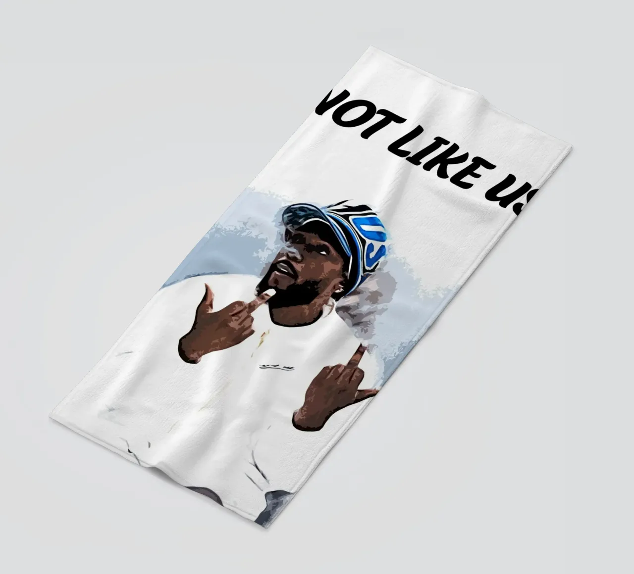 Not Like Us kendrick lamar 1 Art beach towel by music soul