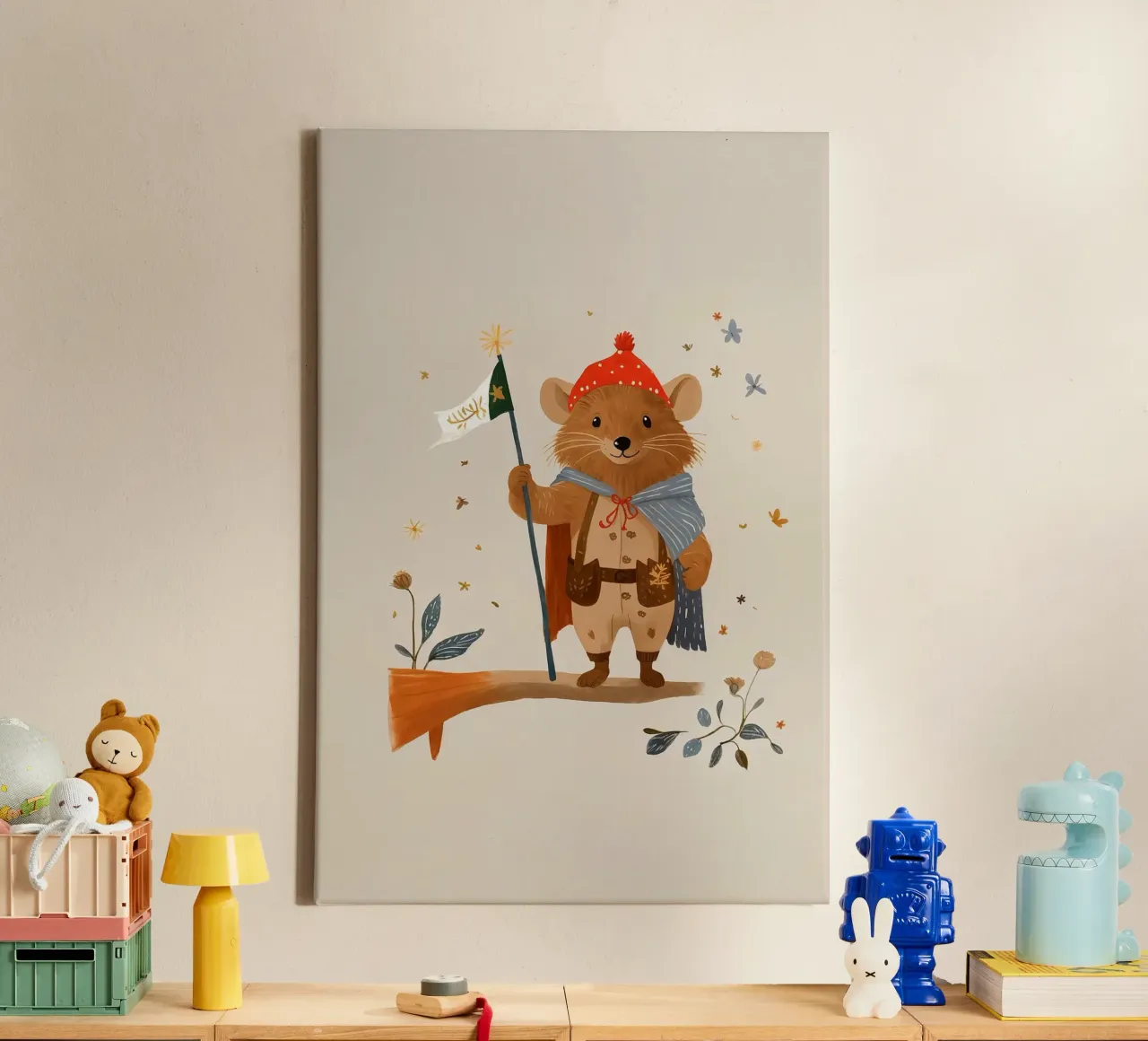 Esploratore della foresta tela con Cornice a cassetta da KidzStudio
