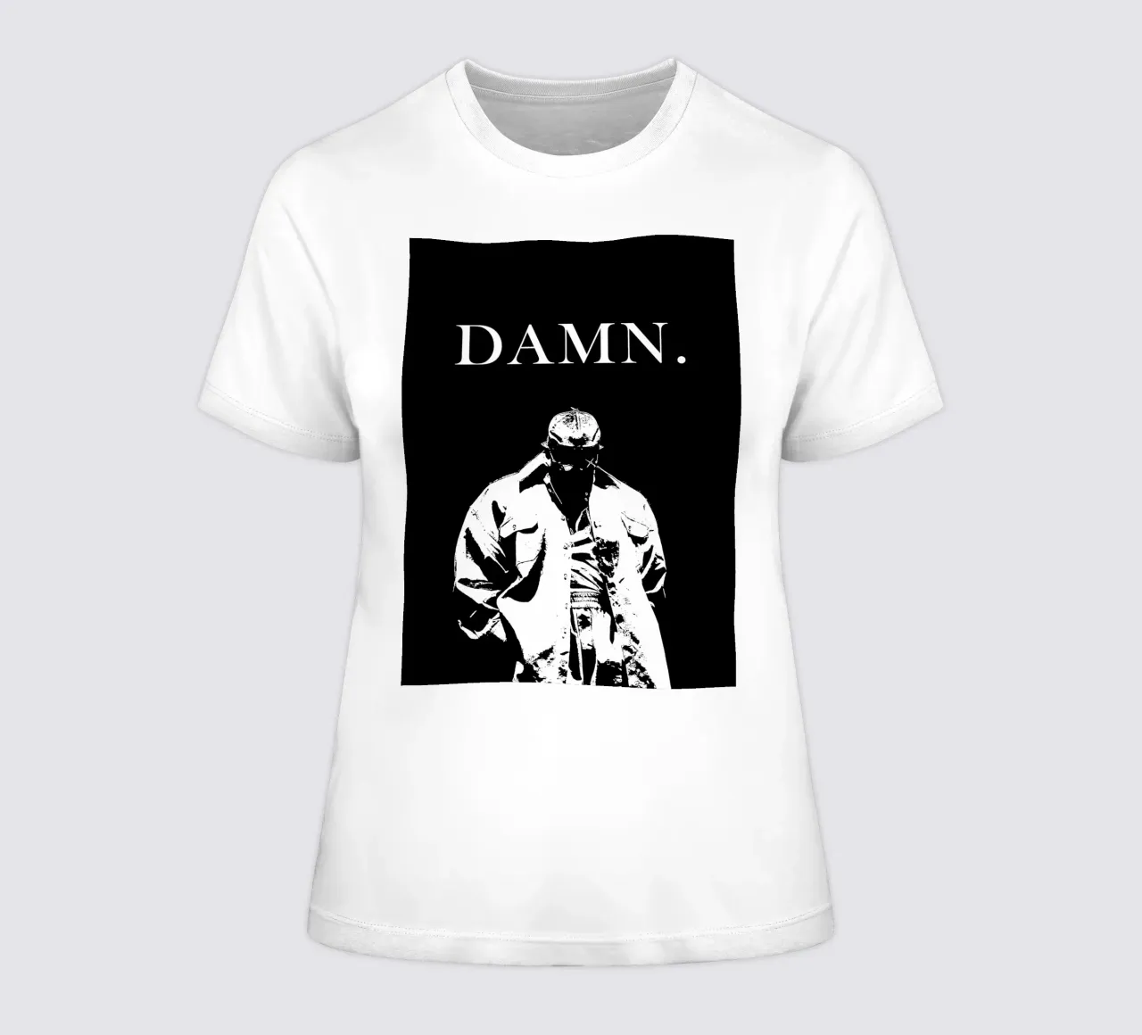 Damn kendrick lamar Art women's fitted t-shirt by music soul
