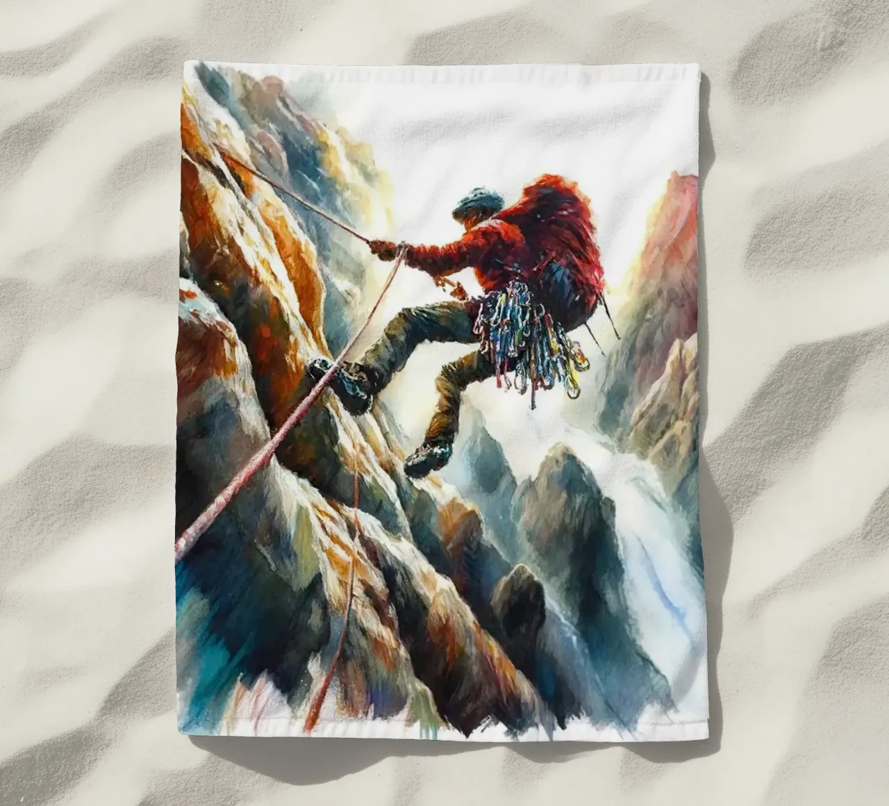 I tratti audaci definiscono il viaggio dell'arrampicatore telo mare da Chromatic Fusion Studio