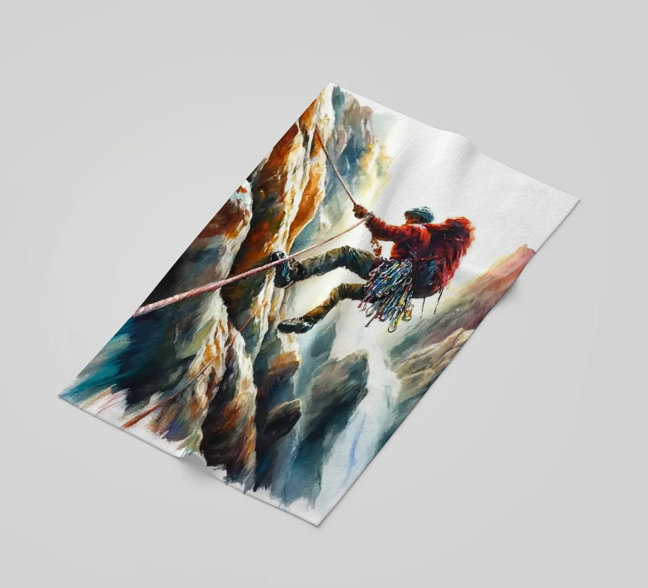I tratti audaci definiscono il viaggio dell'arrampicatore telo mare da Chromatic Fusion Studio