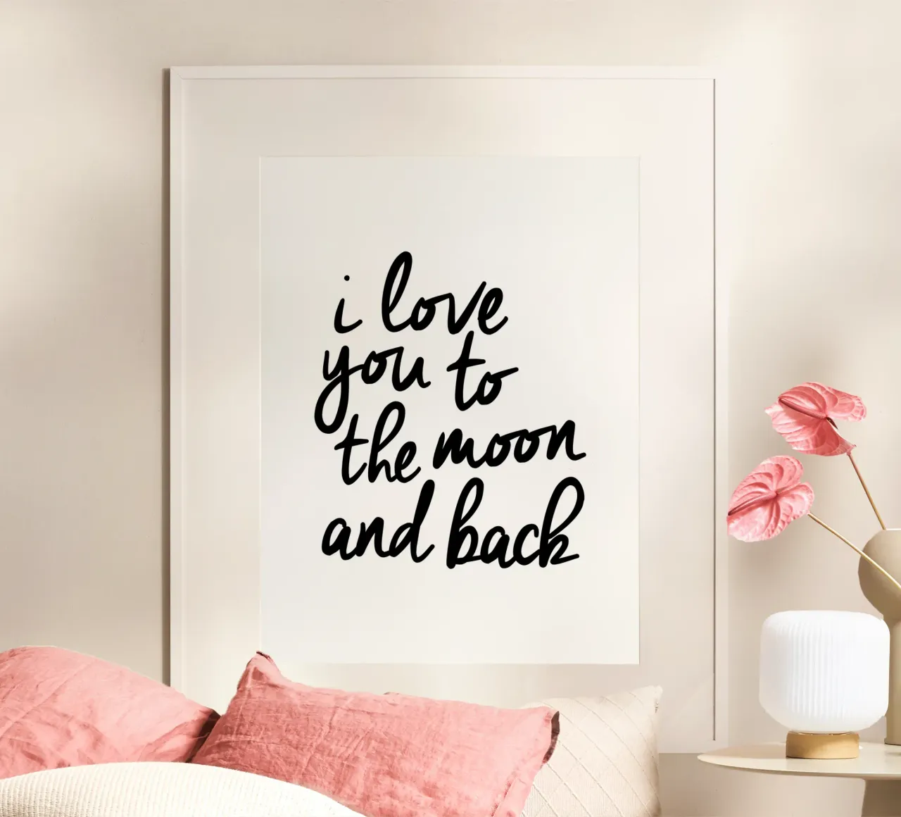 Ik hou van je tot aan de maan en terug hahnemühle van THE MOTIVATED TYPE