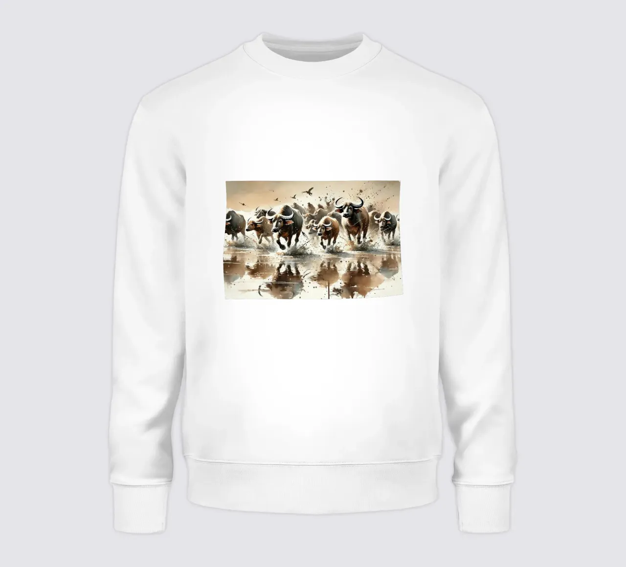 Buffalo Run Reflexion Sweatshirt von Chromatic Fusion Studio