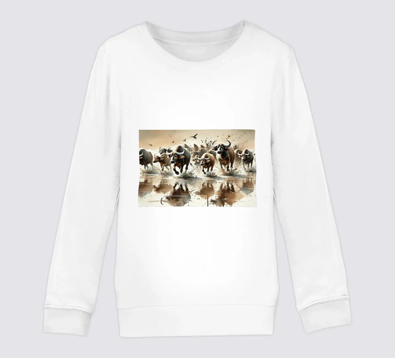 Riflessione su Buffalo Run felpa bambino da Chromatic Fusion Studio