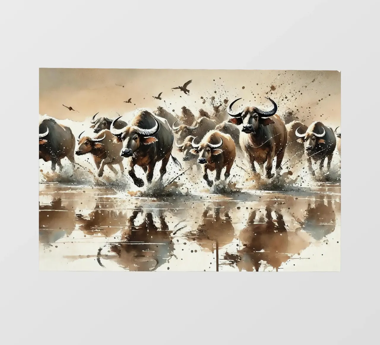 Riflessione su Buffalo Run pellicola backlit da Chromatic Fusion Studio