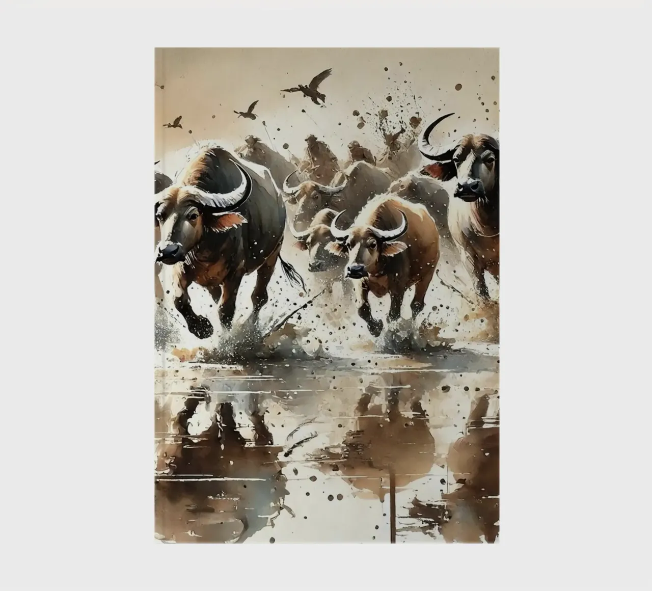 Buffalo Run Reflection notebook by Chromatic Fusion Studio