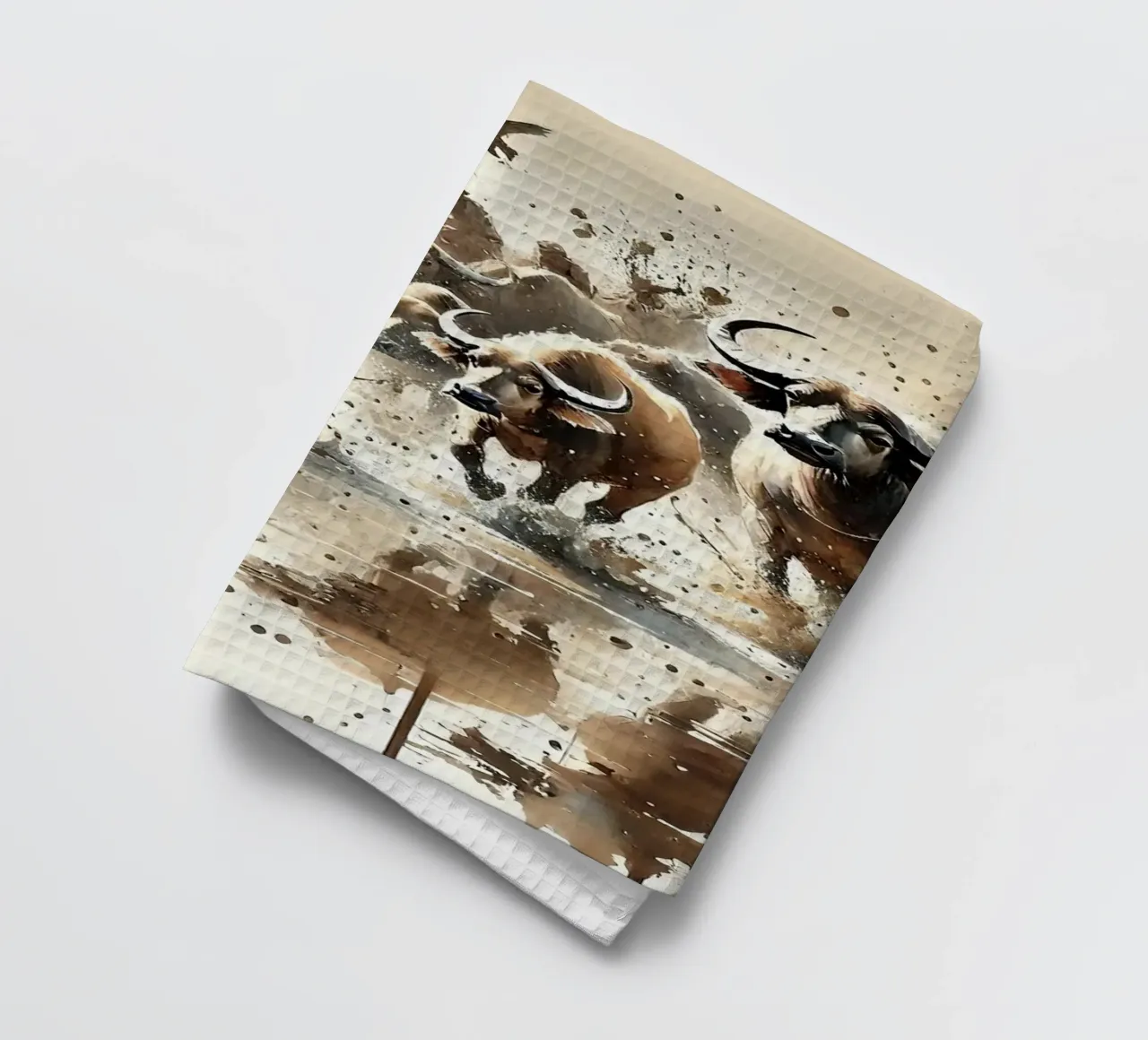 Riflessione su Buffalo Run canovaccio da cucina da Chromatic Fusion Studio