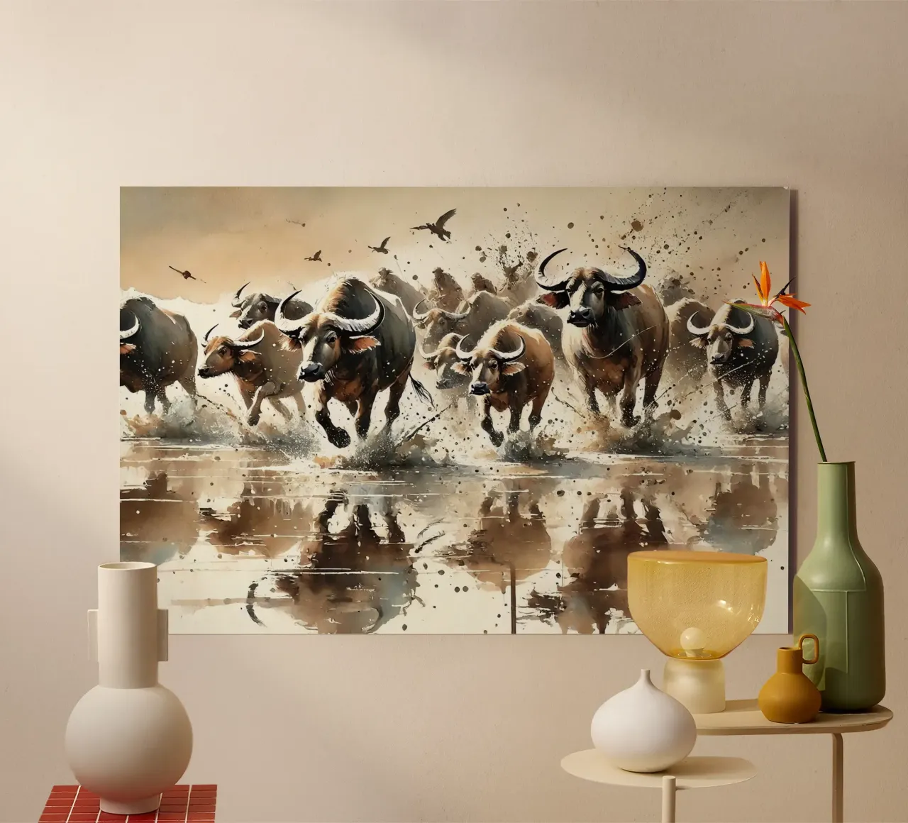 Riflessione su Buffalo Run alluminio dibond da Chromatic Fusion Studio