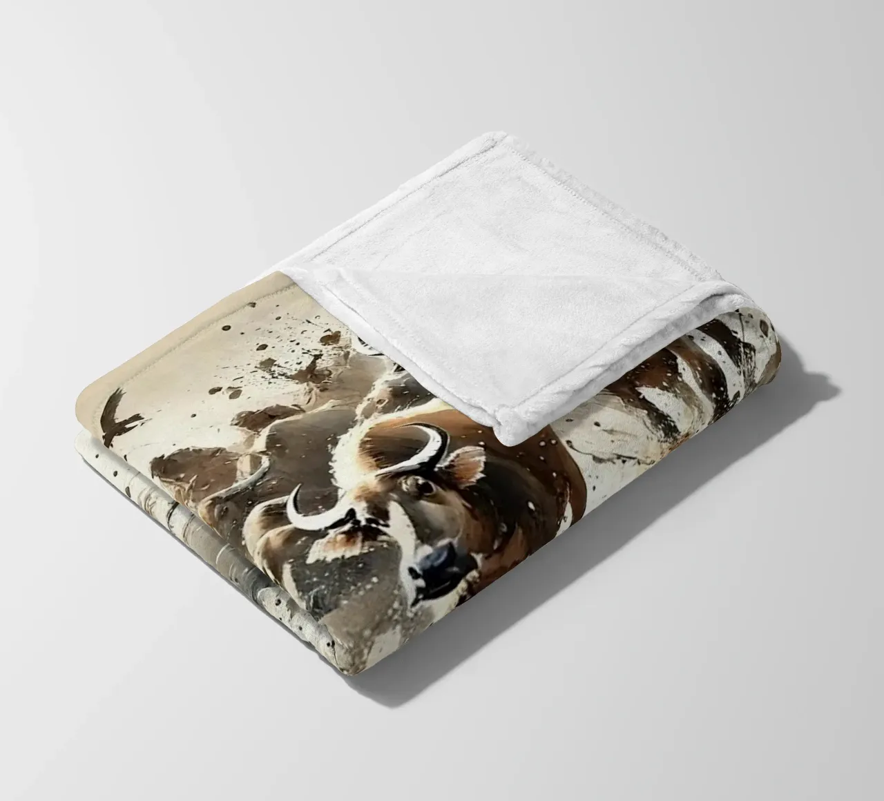 Riflessione su Buffalo Run coperta in pile da Chromatic Fusion Studio