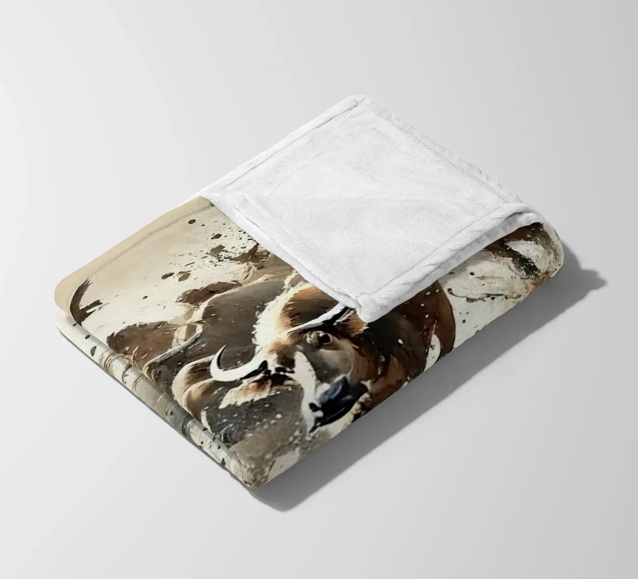 Riflessione su Buffalo Run coperta in pile da Chromatic Fusion Studio