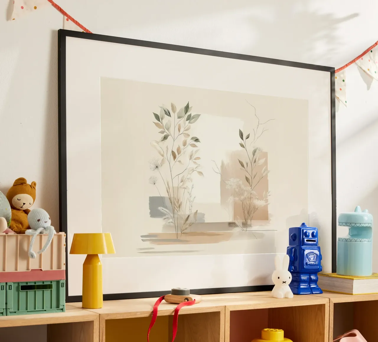 Calming Nature Scene poster with aluminum frame by Chromatic Fusion Studio