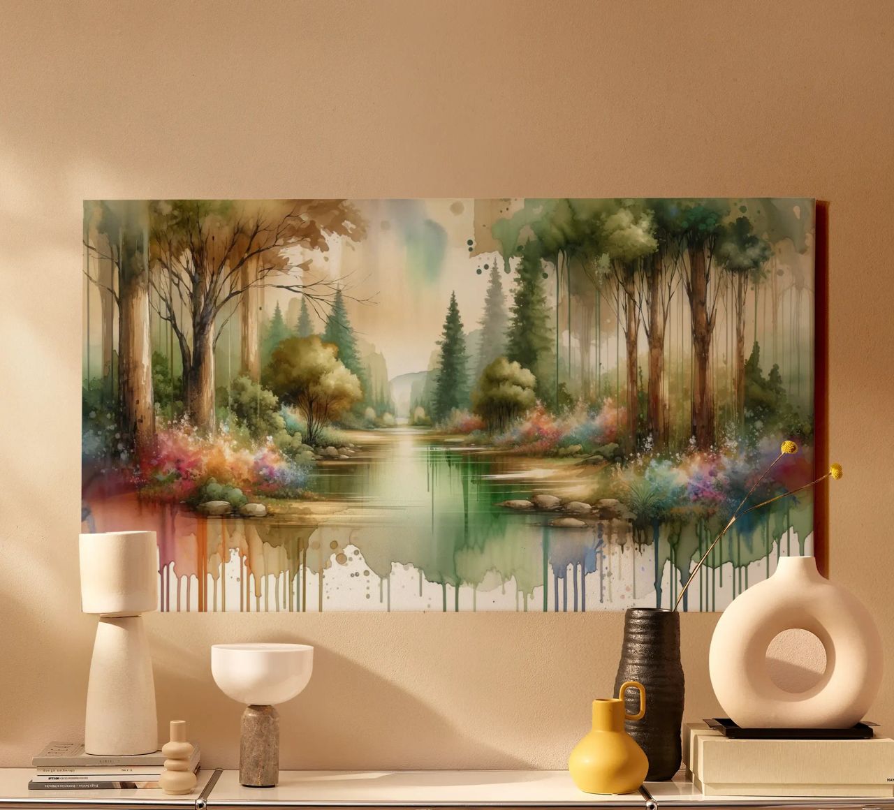 Captivating Forest canvas by Chromatic Fusion Studio