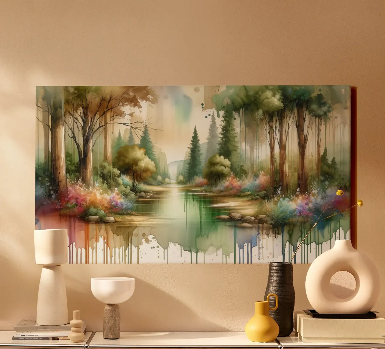 Captivating Forest canvas by Chromatic Fusion Studio