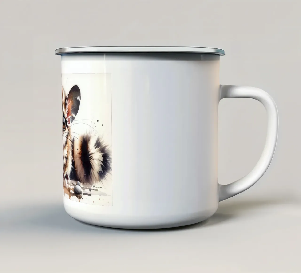 Incantevole Critter della foresta tazza in smalto da Chromatic Fusion Studio