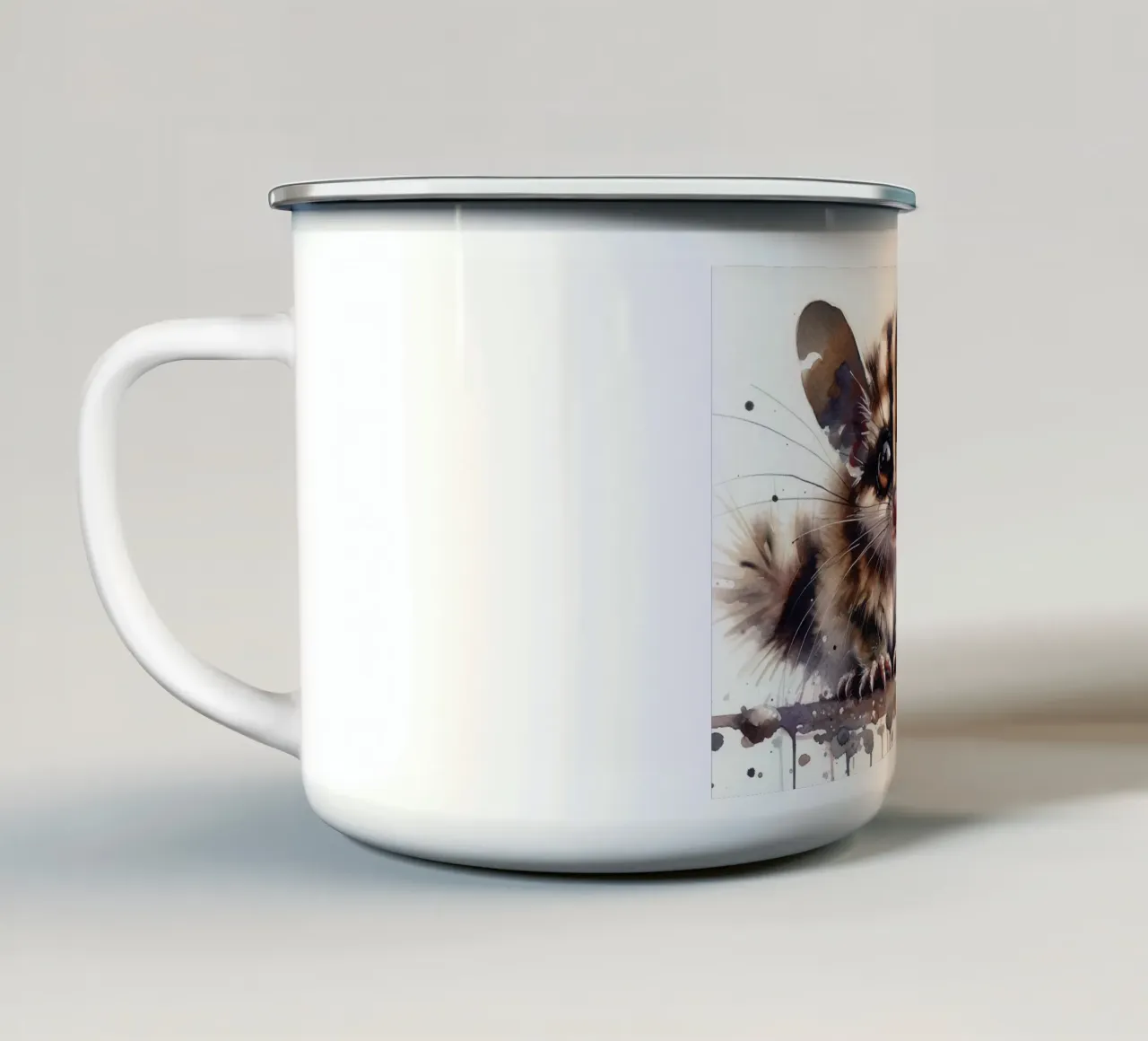 Incantevole Critter della foresta tazza in smalto da Chromatic Fusion Studio