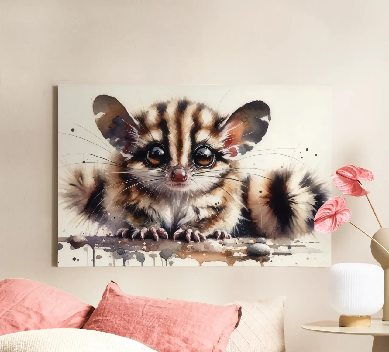Charming Forest Critter canvas by Chromatic Fusion Studio