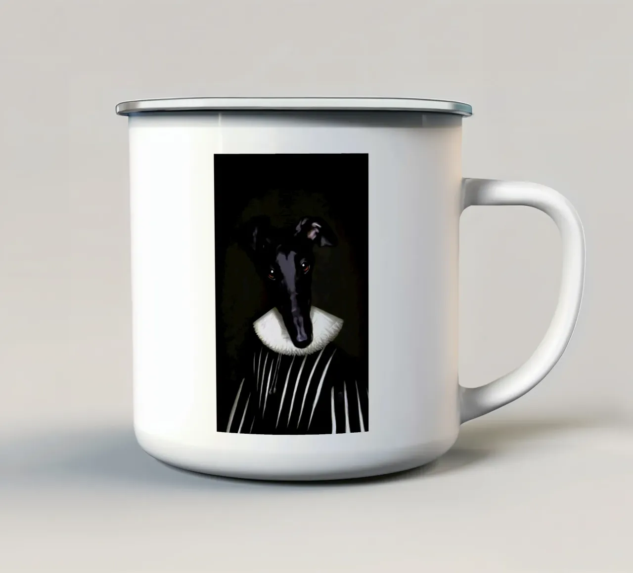 Athena tazza in smalto da Tein Lucasson