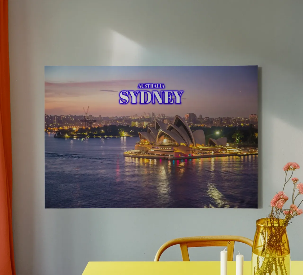 L'Opera di Sydney di notte - Australia tela con Cornice a cassetta da surfer28