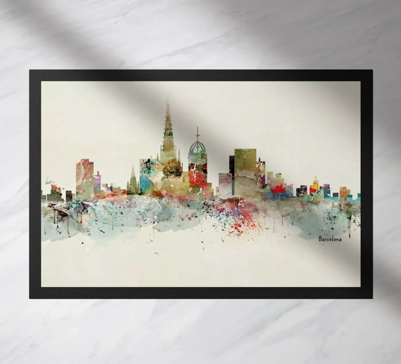 Barcelona doormat by Brian Buckley