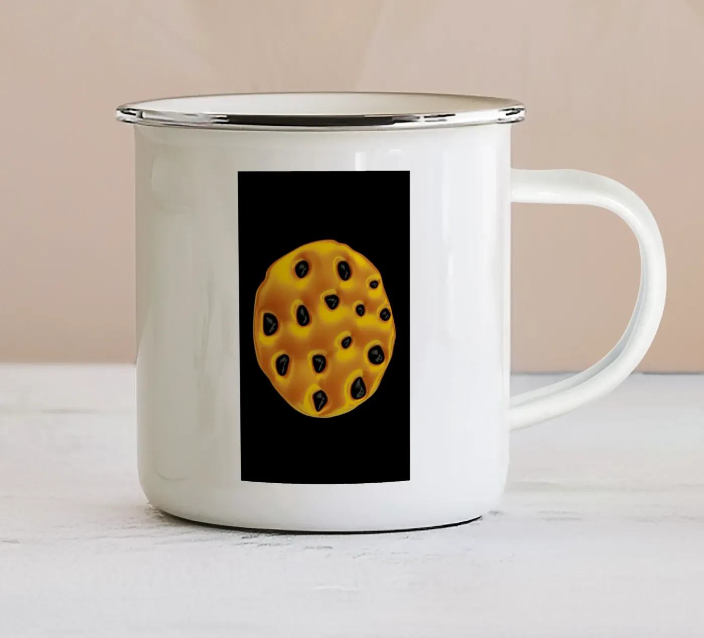 Cookie enamel mug by Octavian