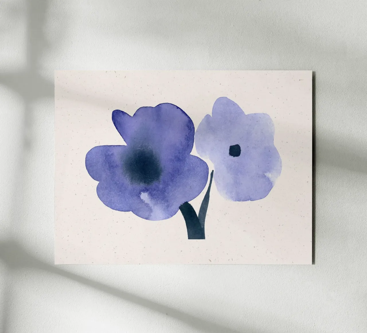 Blue Blooms 04 alluminio dibond da Leaflover