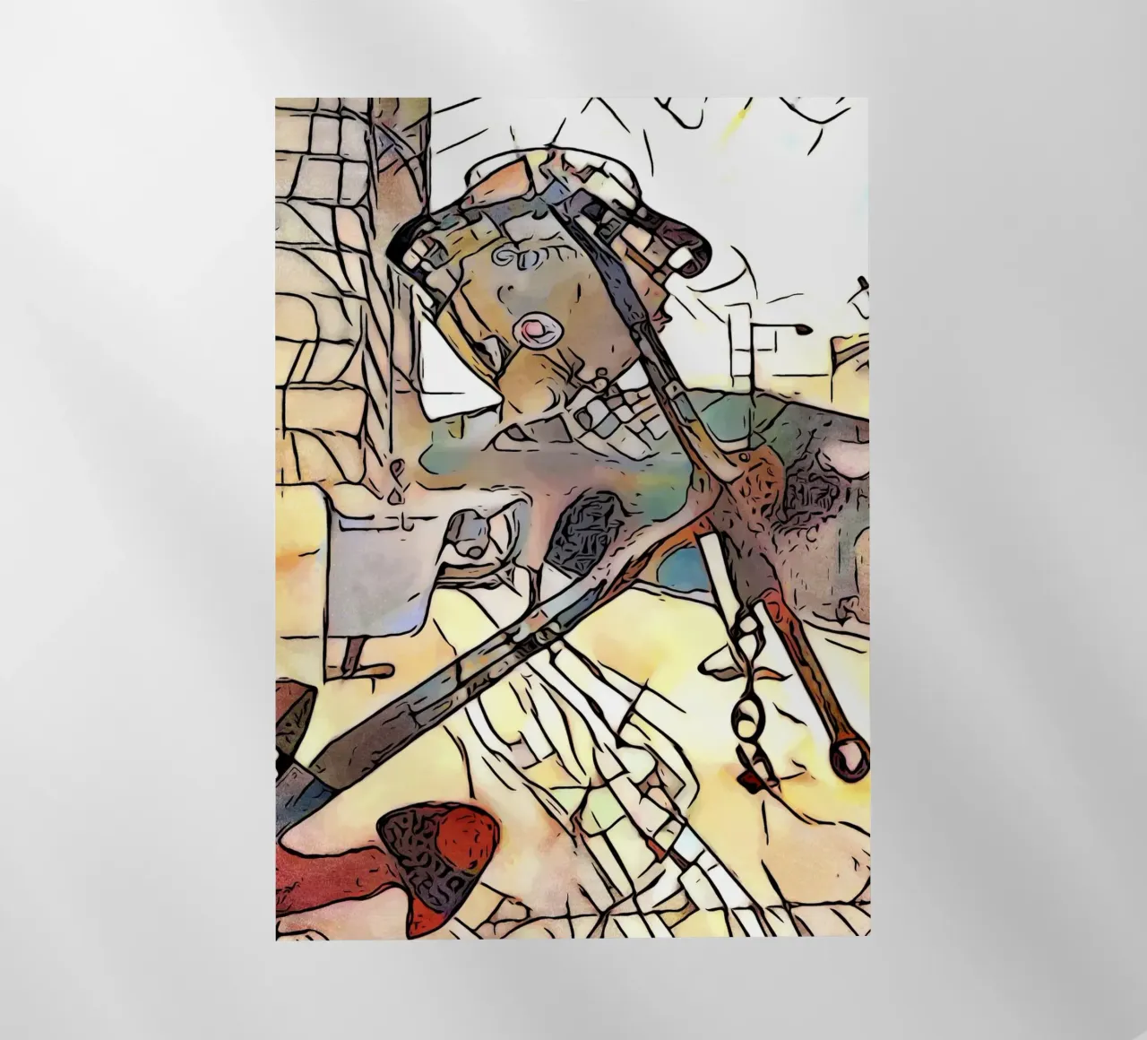 Kandinsky incontra Marsiglia, motivo 5 pellicola backlit da ZAMART