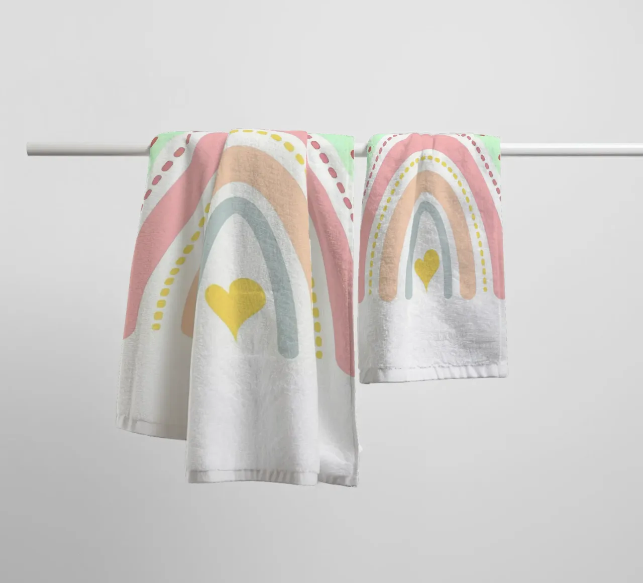 arcobaleno estetico asciugamano da bagno da bonglantrungmuoi