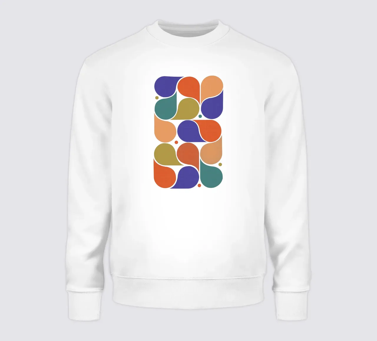 Stampa d'arte di forme geometriche astratte - Palette di colori rétro felpa da showmemars