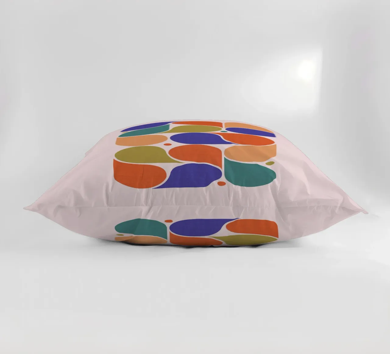 Stampa d'arte di forme geometriche astratte - Palette di colori rétro cuscino da showmemars