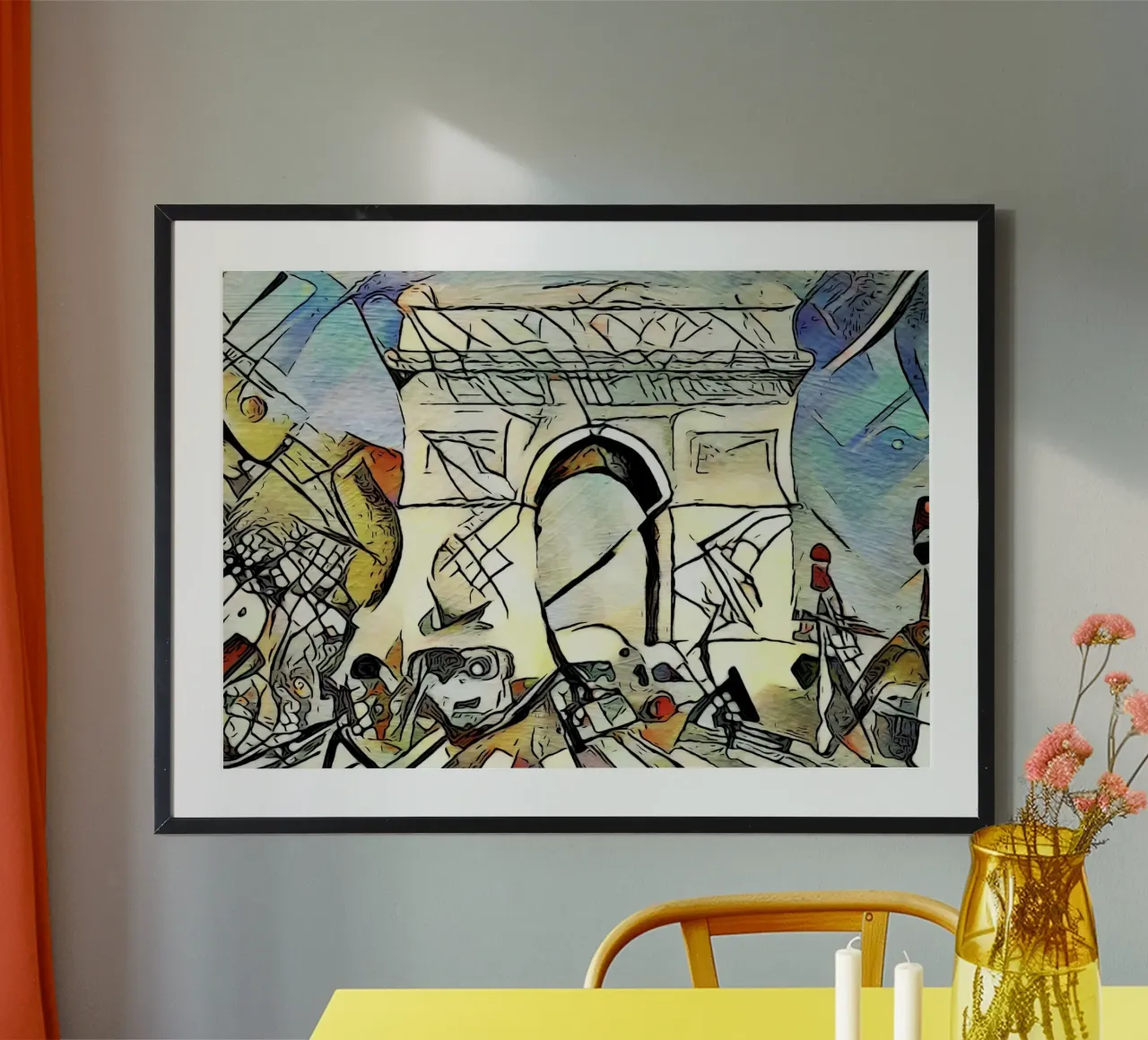 Kandinsky trifft Paris #1 carta hahnemühle da ZAMART