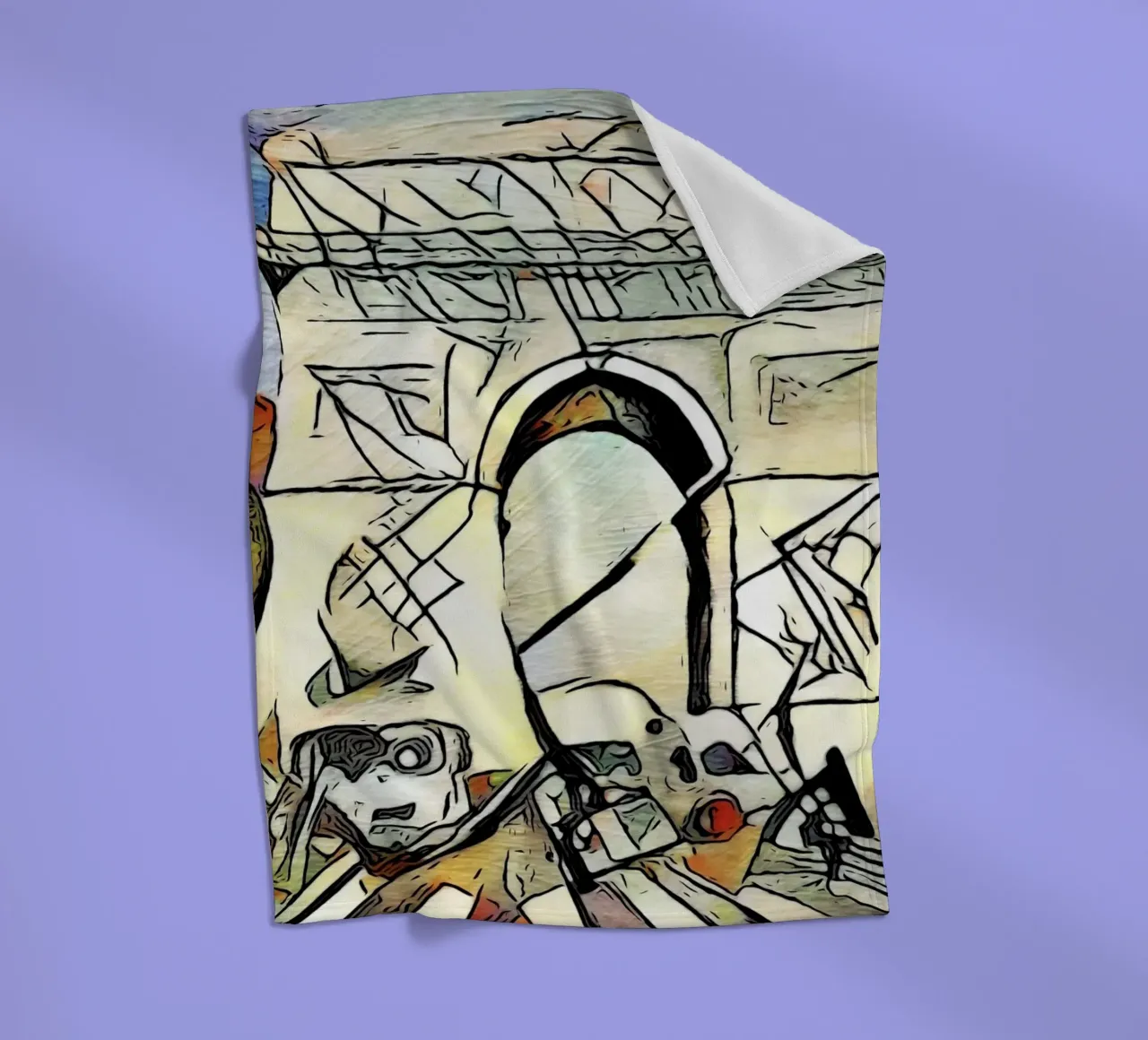 Kandinsky trifft Paris #1 coperta in pile da ZAMART