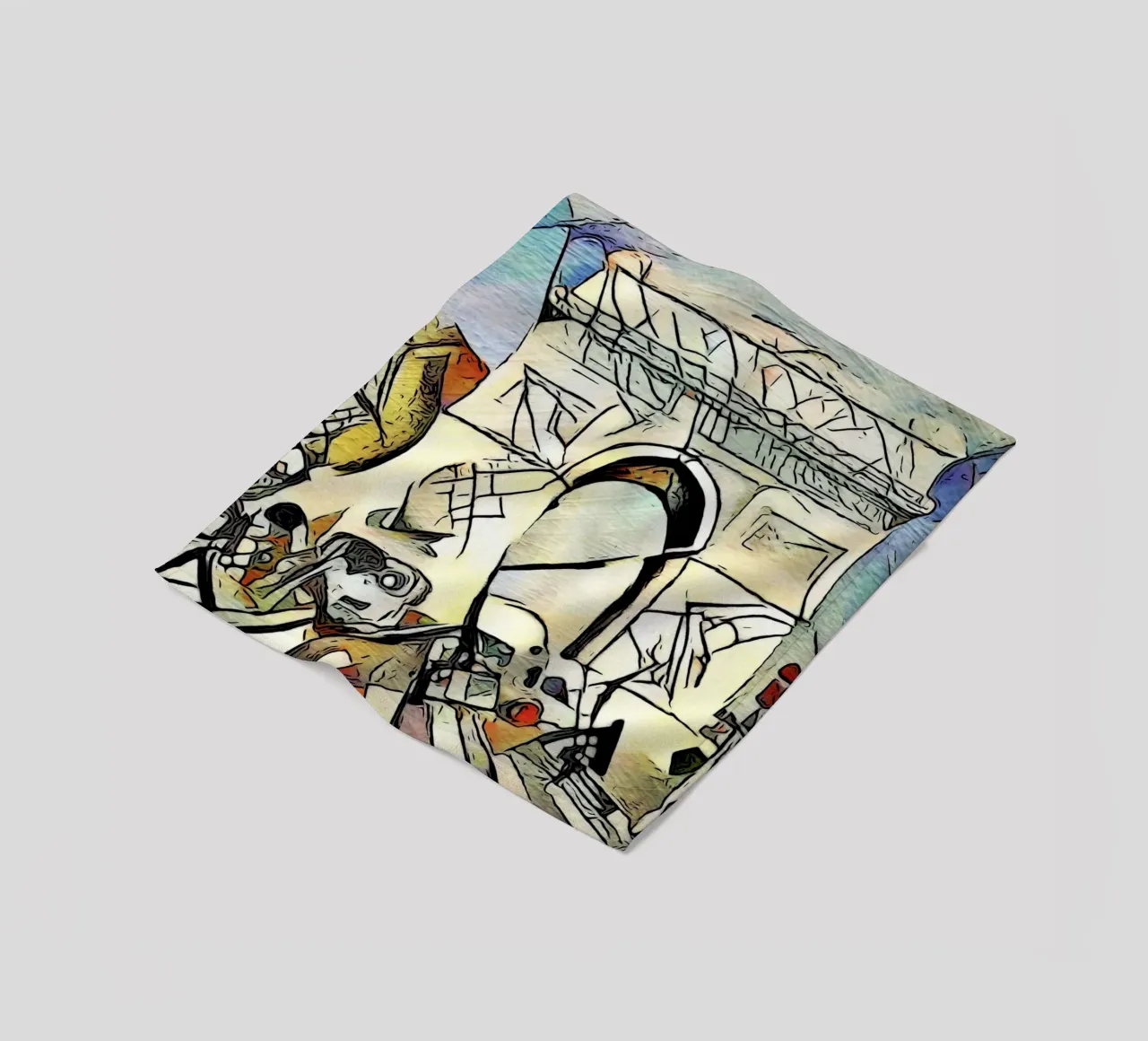 Kandinsky trifft Paris #1 coperta in pile da ZAMART