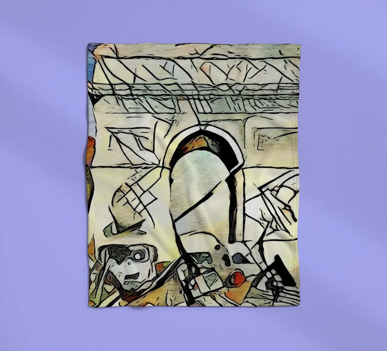 Kandinsky trifft Paris #1 coperta in pile da ZAMART