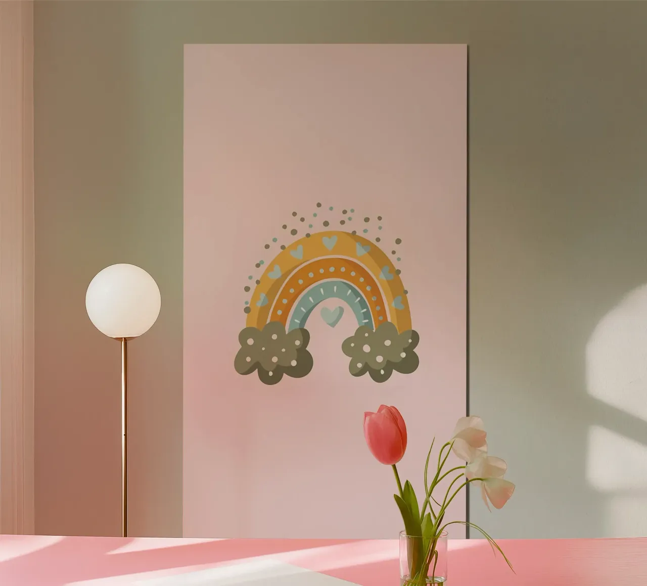arcobaleno estetico poster con telaio in plastica da bonglantrungmuoi