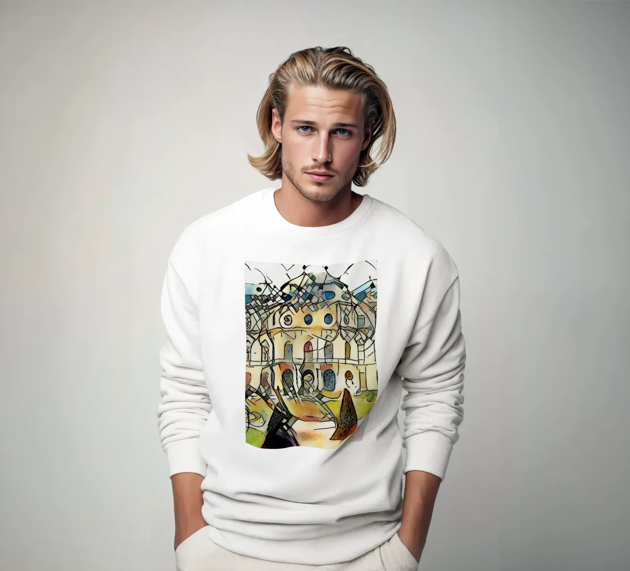 Kandinsky trifft Schloss Belvedere, Wien #1 sudadera de ZAMART