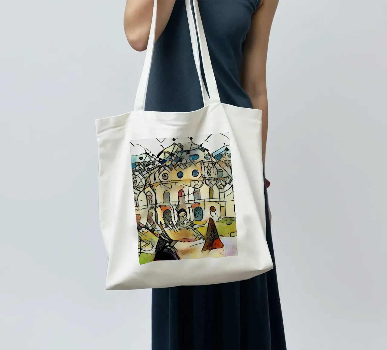 Kandinsky trifft Schloss Belvedere, Wien #1 borsa in juta da ZAMART