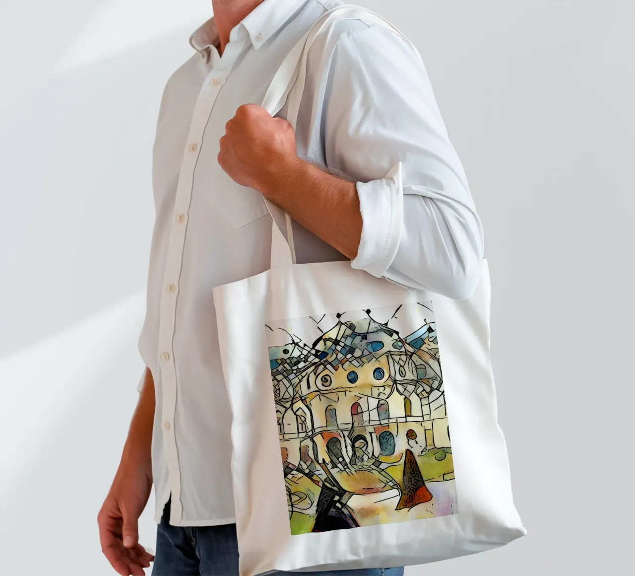 Kandinsky trifft Schloss Belvedere, Wien #1 borsa in juta da ZAMART