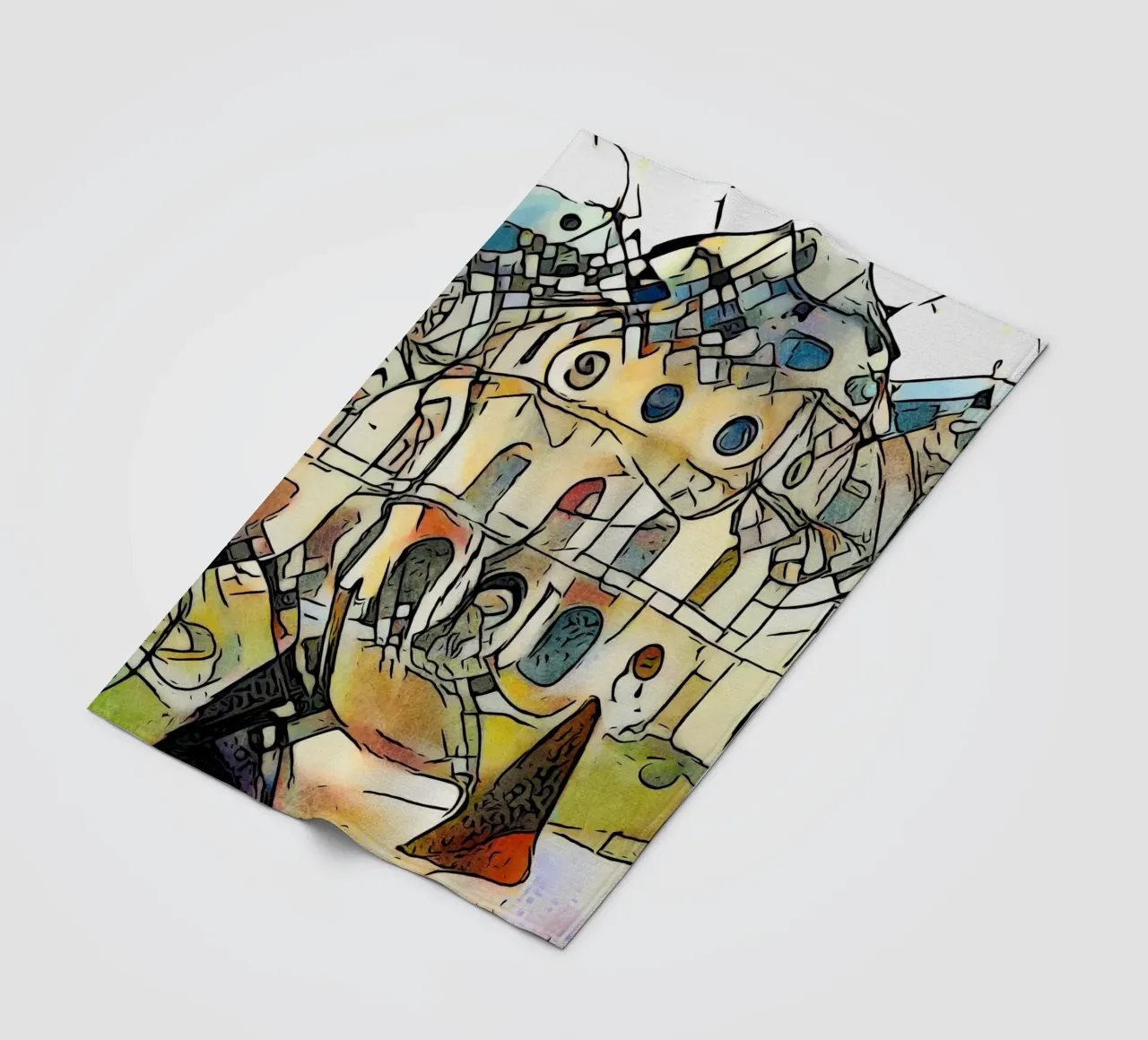 Kandinsky trifft Schloss Belvedere, Wien #1 coperta in pile da ZAMART