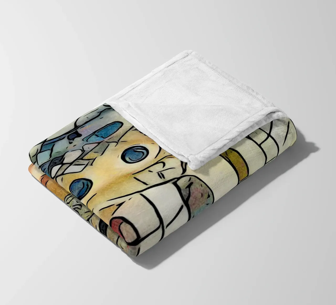 Kandinsky trifft Schloss Belvedere, Wien #1 coperta in pile da ZAMART