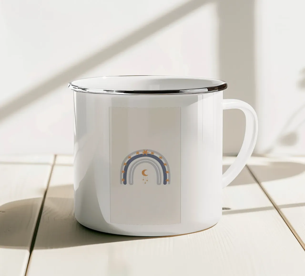 arcobaleno estetico tazza in smalto da bonglantrungmuoi