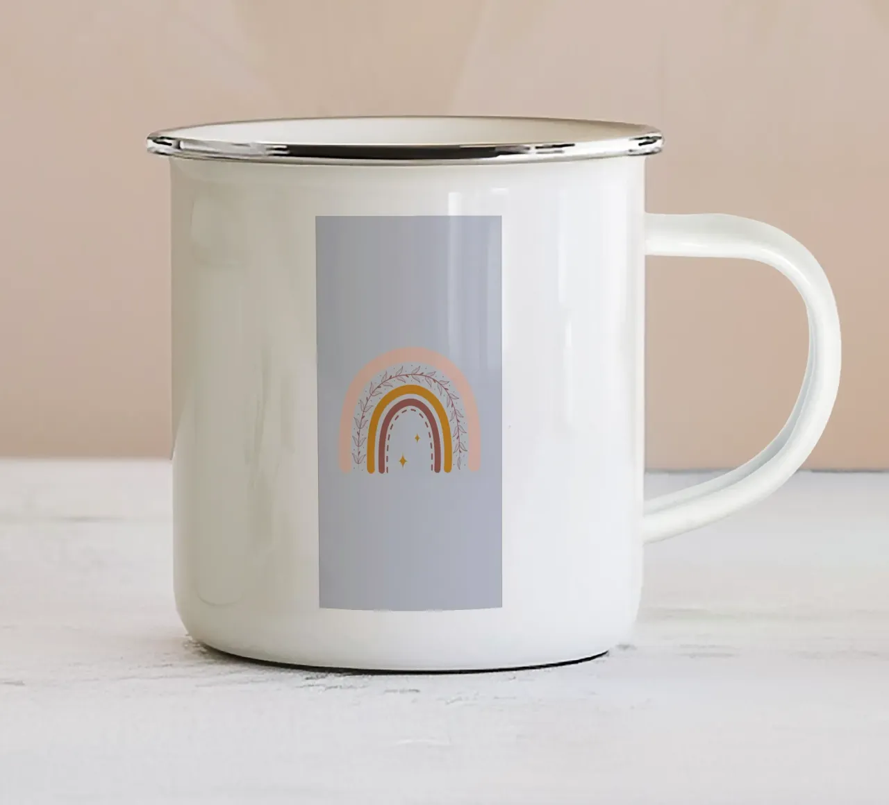 arcobaleno estetico tazza in smalto da bonglantrungmuoi