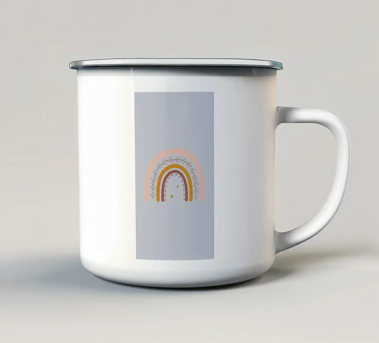 arcobaleno estetico tazza in smalto da bonglantrungmuoi
