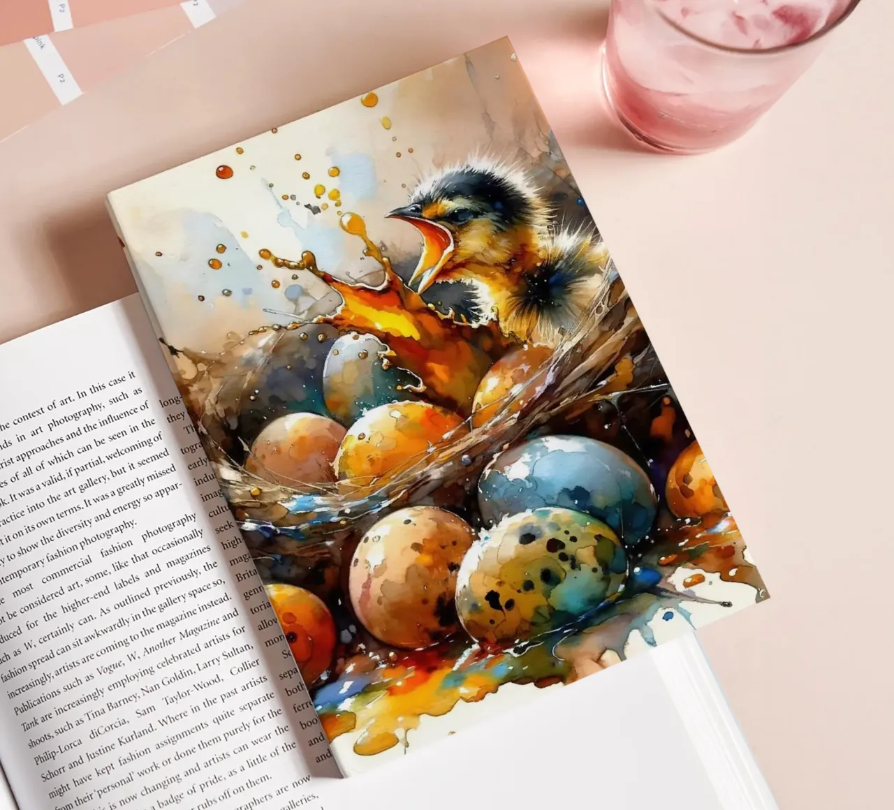 Chick's First Glimpse of the World notebook by Chromatic Fusion Studio