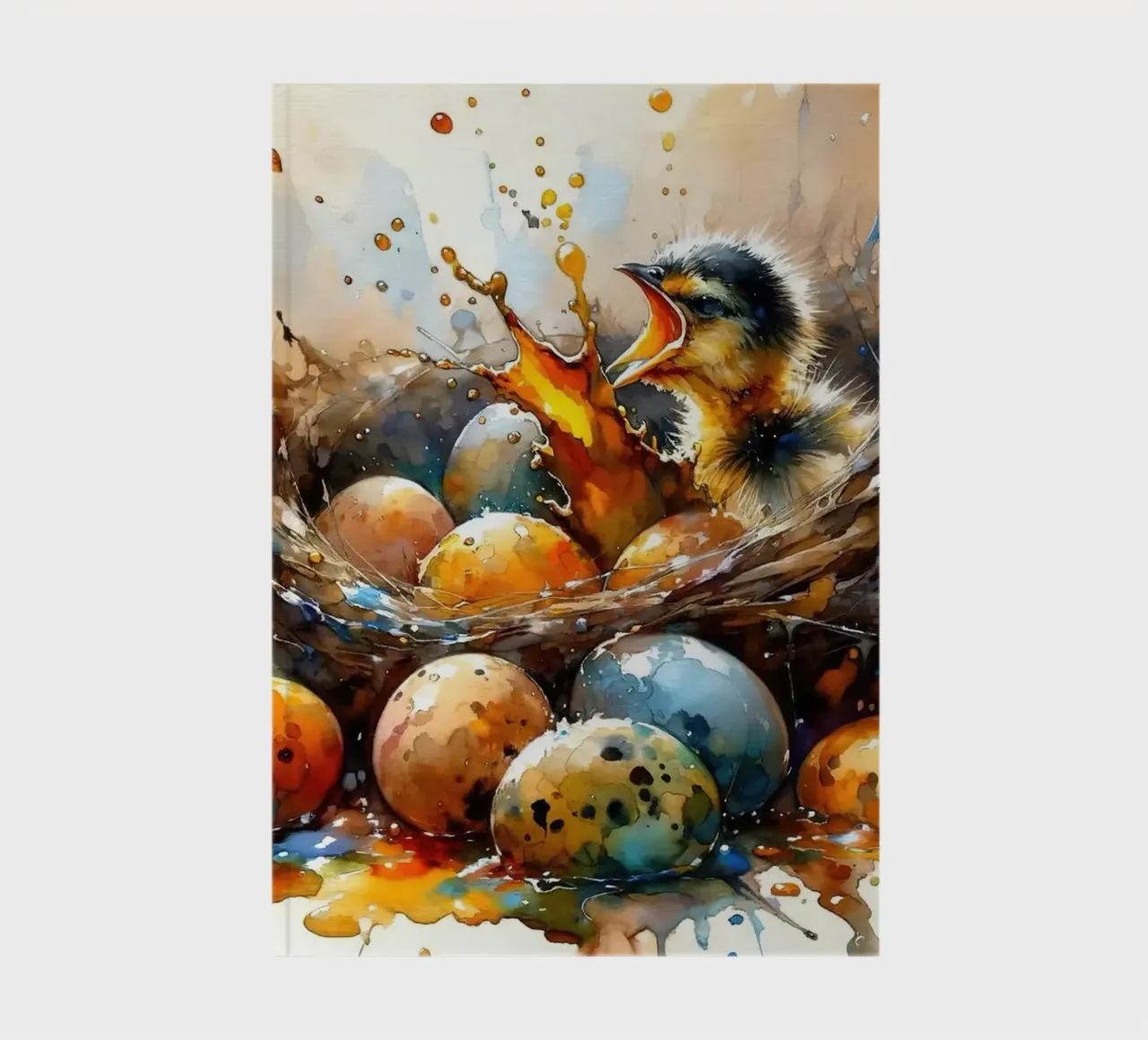 Chick's First Glimpse of the World notebook by Chromatic Fusion Studio
