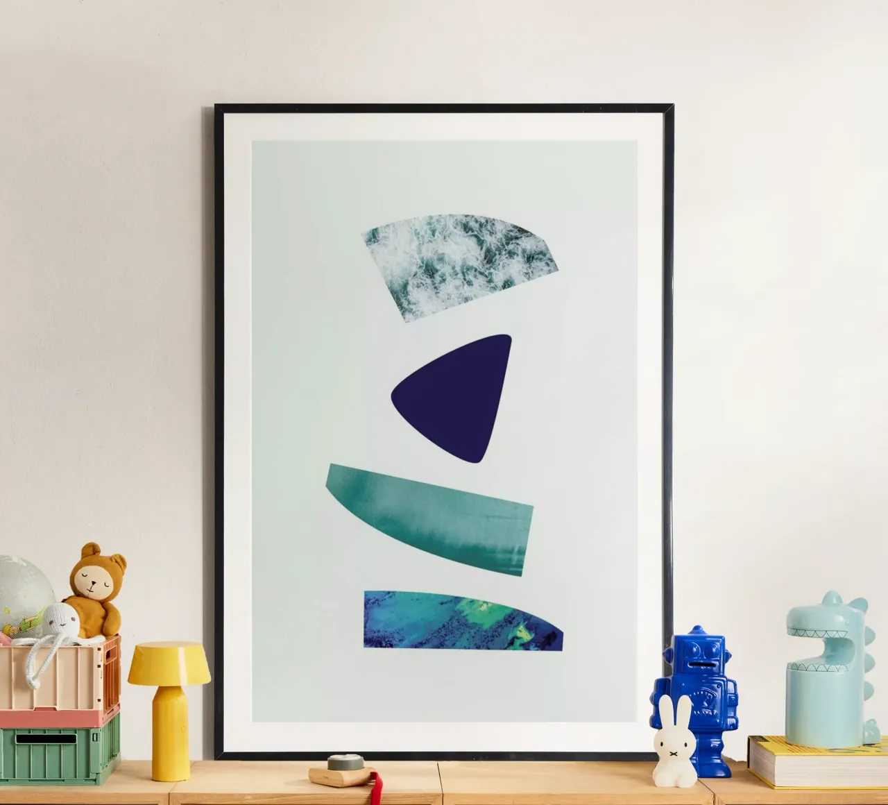 The Blues poster con telaio in legno da petiteCAPS