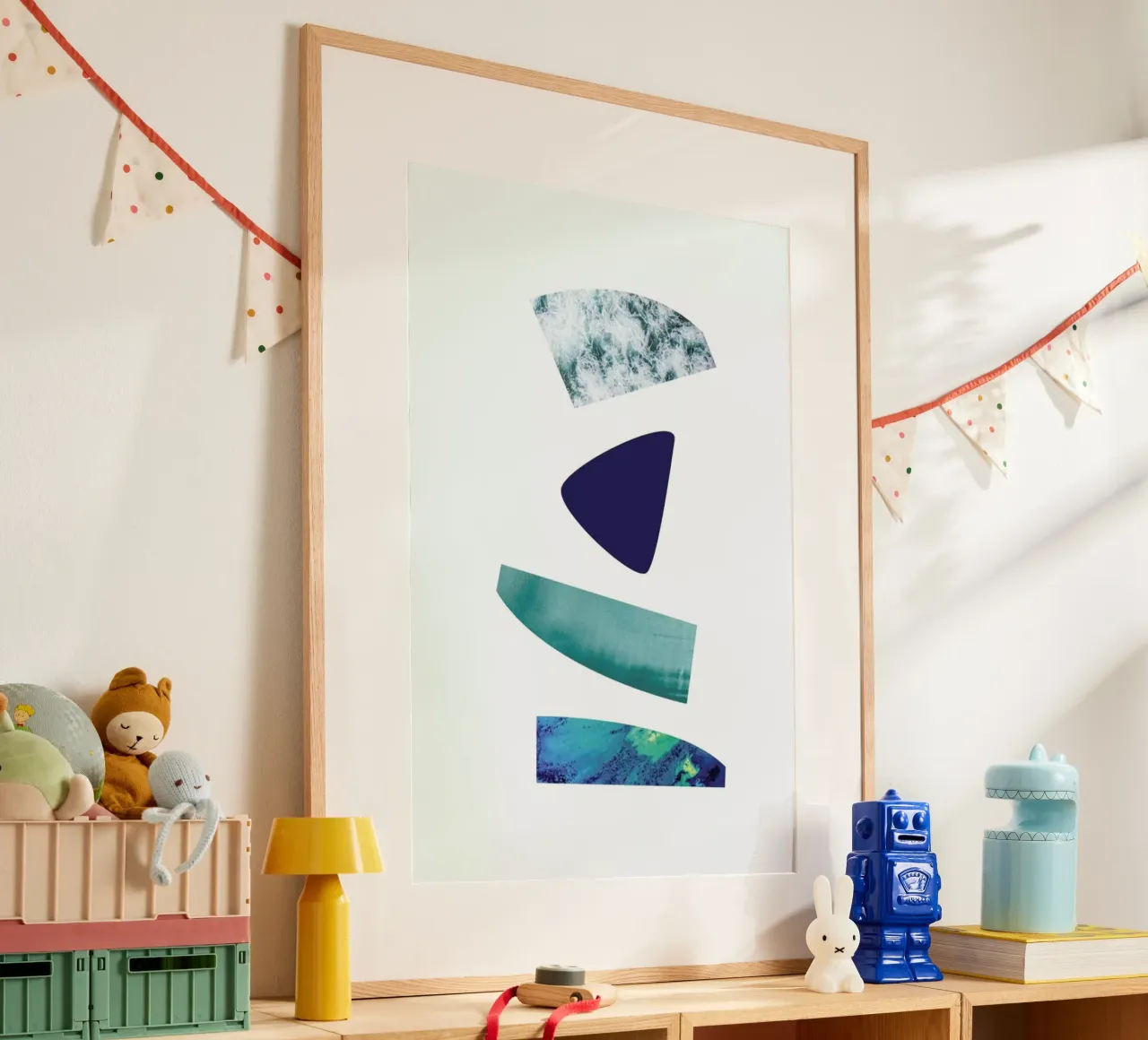 The Blues poster con telaio in legno da petiteCAPS