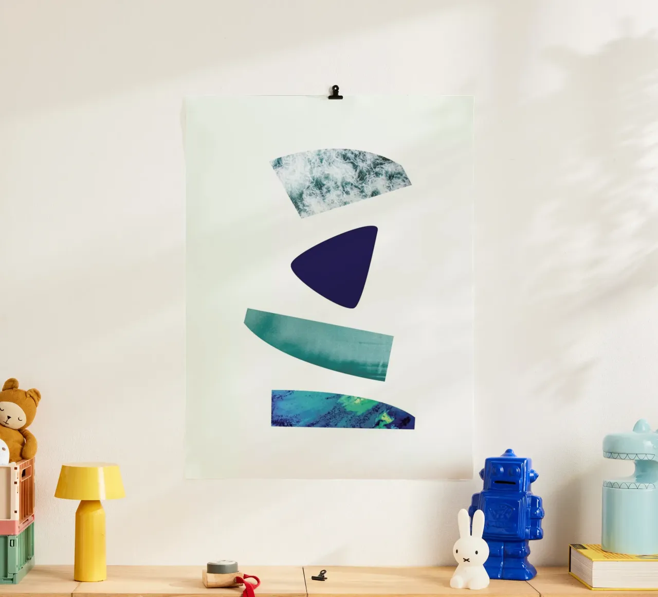The Blues poster con telaio in legno da petiteCAPS