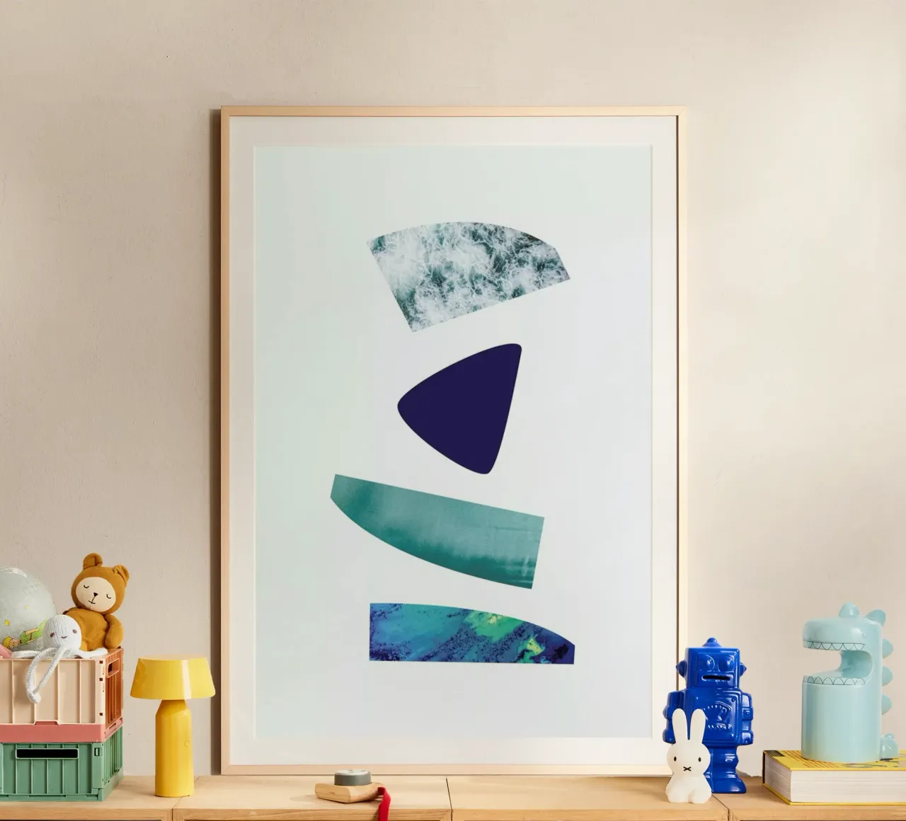 The Blues poster con telaio in legno da petiteCAPS